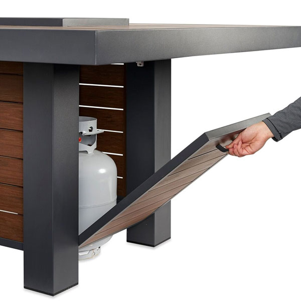 Kenwood Linear Dining Height Gas Fire Pit Table by Outdoor Great Room - Image 7